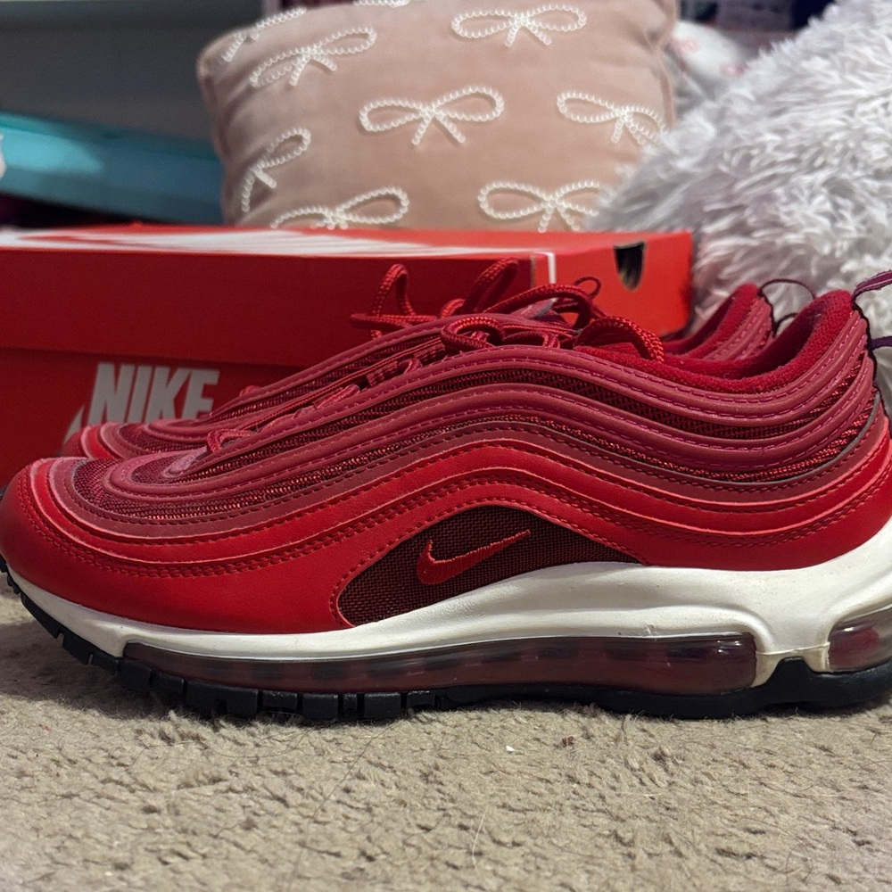 Nike Air Max 97 Red and Black Sneakers - Picture 5 of 6